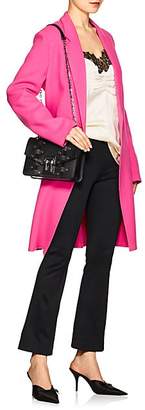Helmut Lang Women's Brushed Wool-Cashmere Melton Topcoat - Pink