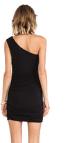 Thumbnail for your product : krisa Ruched One Shoulder Body Con Dress