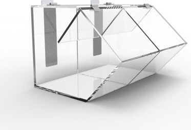 Prep & Savour Clear Acrylic Candy Bin with Transparent Plexiglass Candy Dispenser for Treats Display