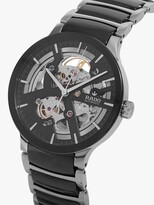 Thumbnail for your product : Rado R30178152 Unisex Centrix Automatic Skeleton Bi-Material Bracelet Strap Watch, Silver/Black