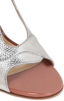 Thumbnail for your product : Francesco Russo Pvc-trimmed Metallic Karung Sandals