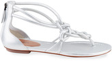 Thumbnail for your product : Alaia Flat Braided Tubular Sandals