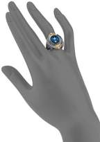 Thumbnail for your product : Konstantino London Blue Topaz, 18K Yellow Gold & Sterling Silver Ring