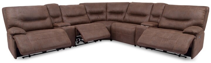 Pc Leather Chaise Sectional Sofa, Felyx Fabric Power Reclining Sectional Sofa Collection