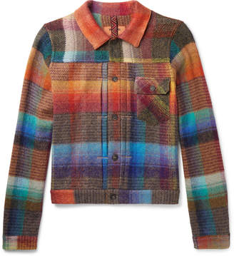 Missoni Checked Mohair-Blend Jacket