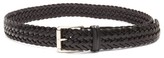 Thumbnail for your product : Andersons Woven-leather Belt - Black