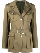 Thumbnail for your product : Tagliatore Khloe belted single-breasted jacket