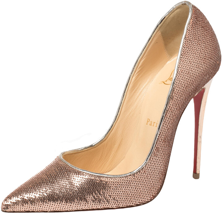 Metallic Gold Christian Louboutin Pumps | Shop the world's largest  collection of fashion | ShopStyle