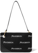 Thumbnail for your product : J.W.Anderson Leather-trimmed Embroidered Canvas Shoulder Bag