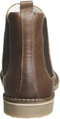 Ask the Missus Danish Winter Chelsea Boots Tan Leather