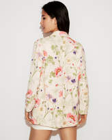 Thumbnail for your product : Express Petite Relaxed Floral Boyfriend Blazer