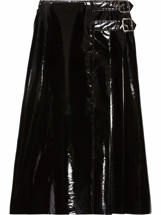 vinyl flare skirt
