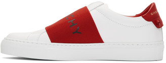 Givenchy White and Red Urban Street Sneakers