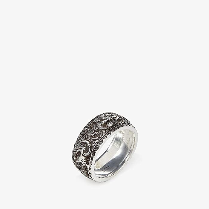 gucci gatto silver ring
