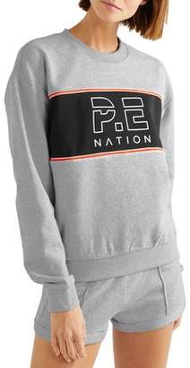 P.E Nation Invictus Oversized Paneled Cotton-jersey Sweatshirt