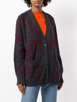 Thumbnail for your product : Barrie Stencil Garden cashmere cardigan