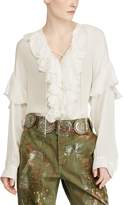 Thumbnail for your product : Ralph Lauren Ruffled Georgette Shirt
