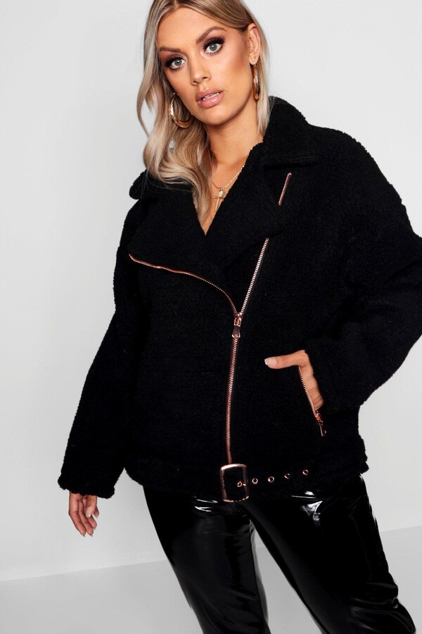 furry biker jacket