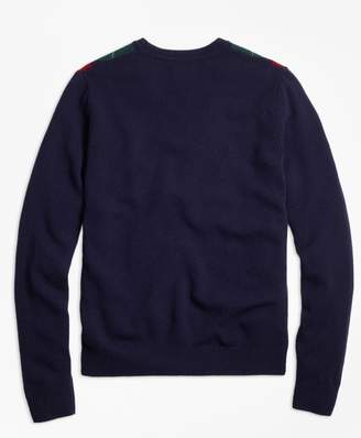 Brooks Brothers Lambswool Argyle Crewneck Sweater