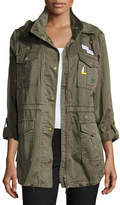 Thumbnail for your product : Joie Iban Patchwork Cotton Utility Jacket, Green