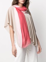 Thumbnail for your product : Faliero Sarti Ombre Print Silk-Modal Blend Scarf