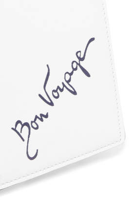 Smythson Bon Voyage Leather Passport Cover - White