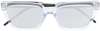 Gucci Eyewear Transparent Rectangle-Frame Sunglasses