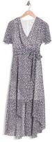 Thumbnail for your product : Eliza J Split Sleeve Faux Wrap Dress