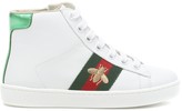 Thumbnail for your product : Gucci Children Ace leather high-top sneakers