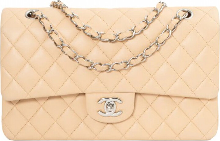Chanel Small Mademoiselle Chain Single Flap Bag in Beige - ShopStyle