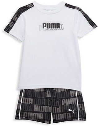 Puma Baby Boy's 2-Piece Logo T-Shirt Shorts Set - ShopStyle