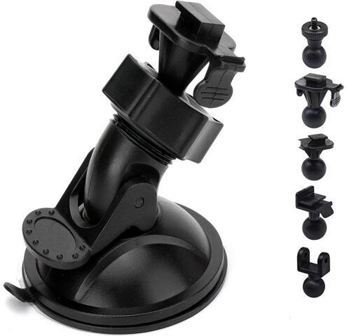 censreal S10 Suction Cup Dash Cam Mount Holder with 6+pcs Joints for Rove APEMAN CHORTAU Roav Nexar YI Old Shark KDLINKS Falcon Zero. Most Car Dash Cameras