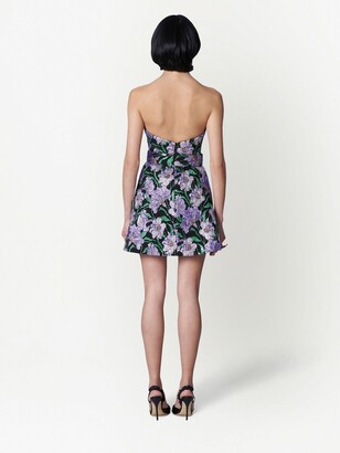 Carolina Herrera Poppy-Print Midi Dress