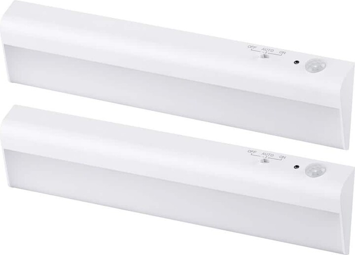 Black & Decker 9 in. LED 2-Bar Battery Under Cabinet Lighting Kit in Warm White