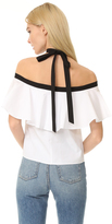 Thumbnail for your product : Alice + Olivia Alyssa Off Shoulder Halter Blouse