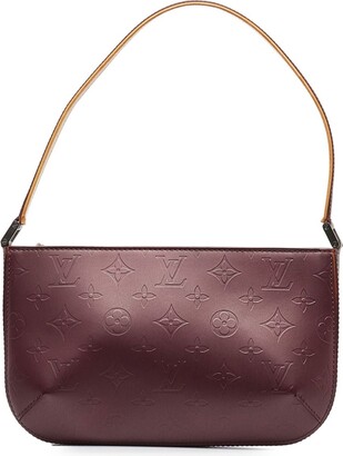 Leather 48h bag Louis Vuitton Purple in Leather - 29134440