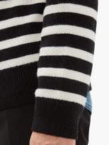 Thumbnail for your product : Frame Striped Wool-blend Sweater - Mens - Black White