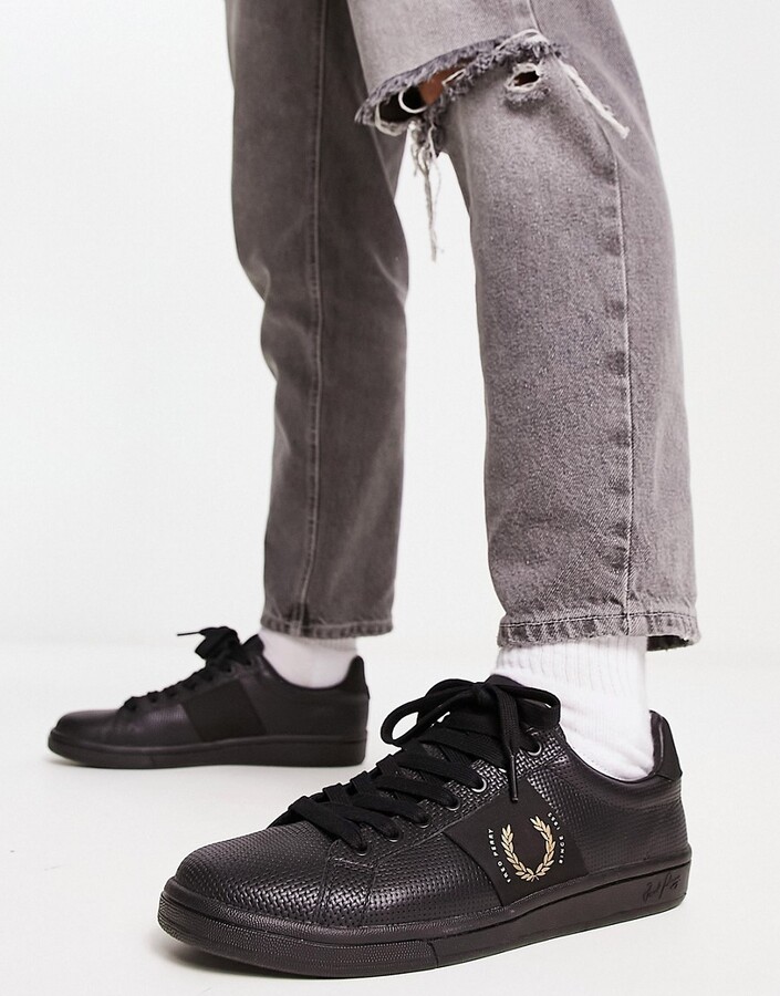 Fred Perry Black Leather Shoes For Men | ShopStyle UK