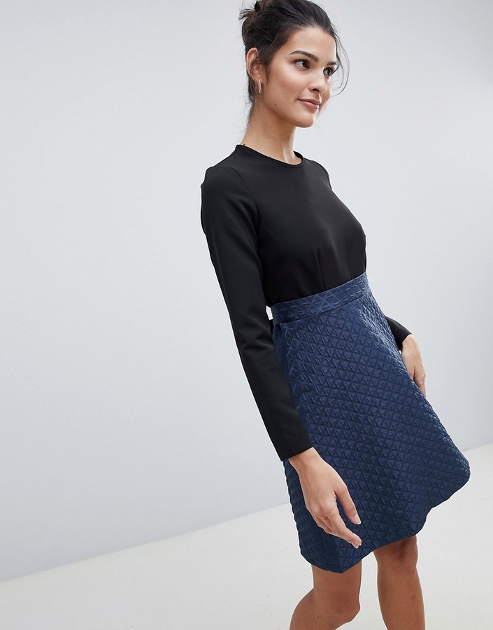 closet pleated skirt skater dress