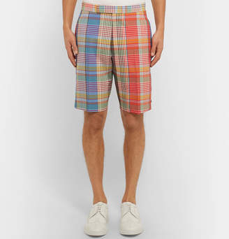 Thom Browne Checked Wool Shorts