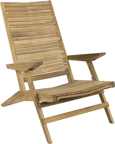 Cane-line Flip Outdoor Deck Chair in Brown