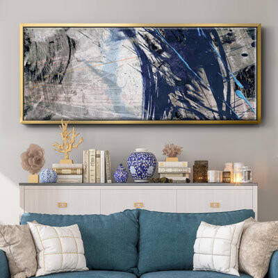 Wexford Home Blue Noise II- Framed Canvas