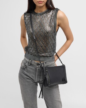 Rebecca Minkoff Mab Mini Zip Leather Chain Crossbody Bag
