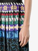 Thumbnail for your product : Mary Katrantzou Mandy pleated swan print skirt