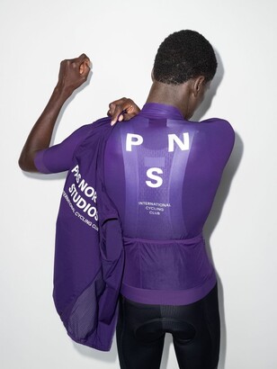 Pas Normal Studios Mechanism logo-print cycling jersey