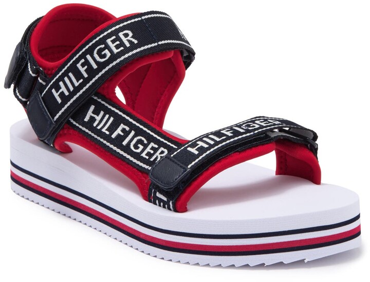 Tommy Hilfiger Red Women's Sandals | ShopStyle