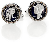 Thumbnail for your product : David Donahue Sterling Silver Mercury Dime Cuff Links