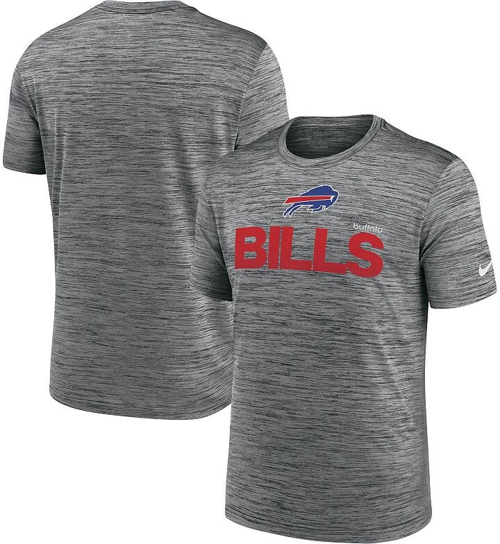 Nike Men's Anthracite Buffalo Bills Blitz Velocity Modern Performance T-Shirt