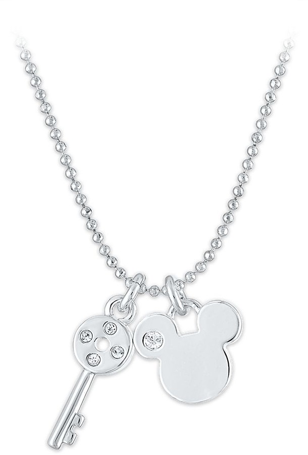 Mickey Mouse Key charm necklace Personalized necklace Mickey Mouse Key Charm Dangle Necklace star necklace,Disney gift initial necklace
