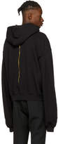 Thumbnail for your product : Haider Ackermann Black Embroidered Zip Hoodie